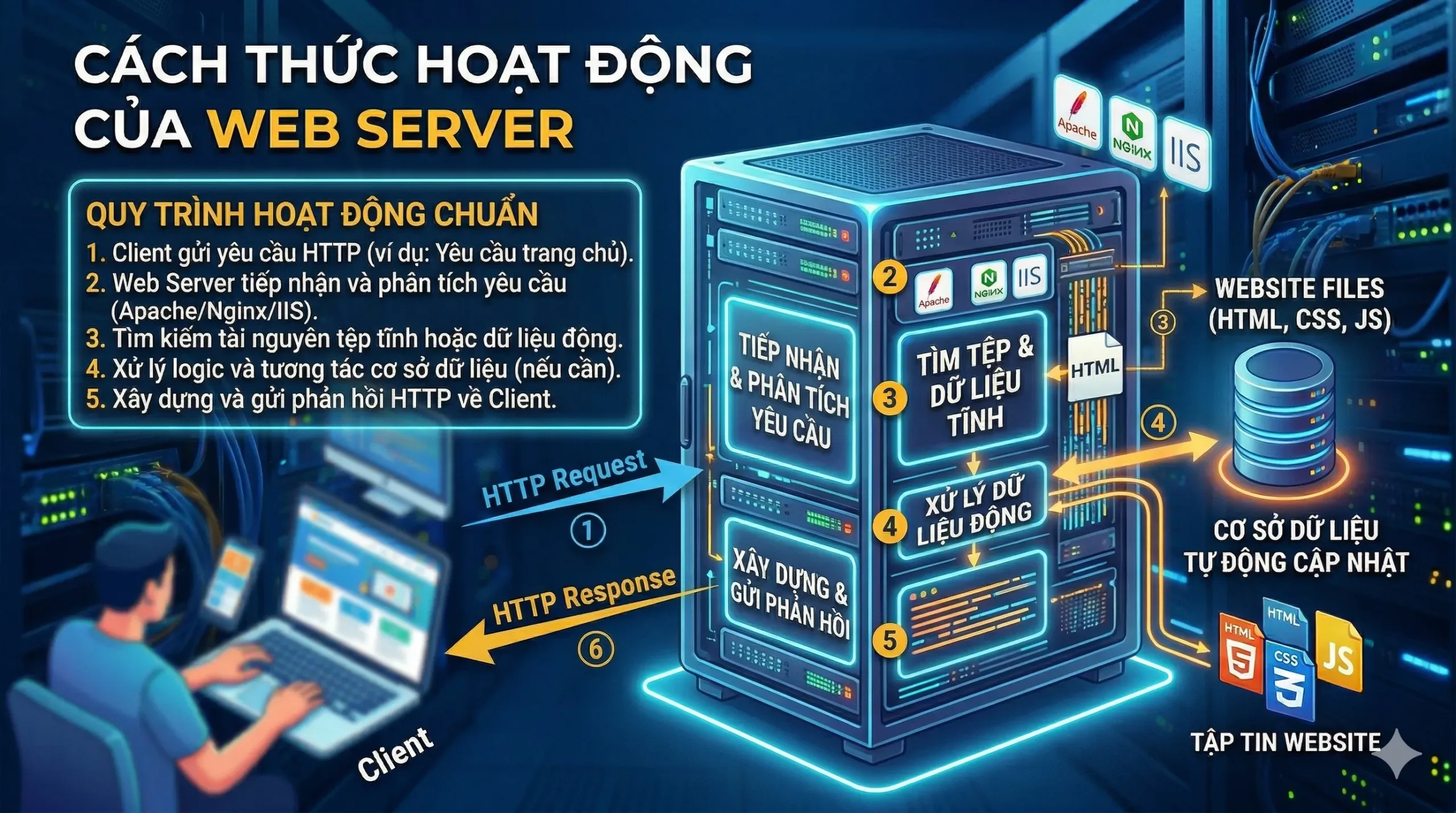 Cách thức hoạt động của webserver