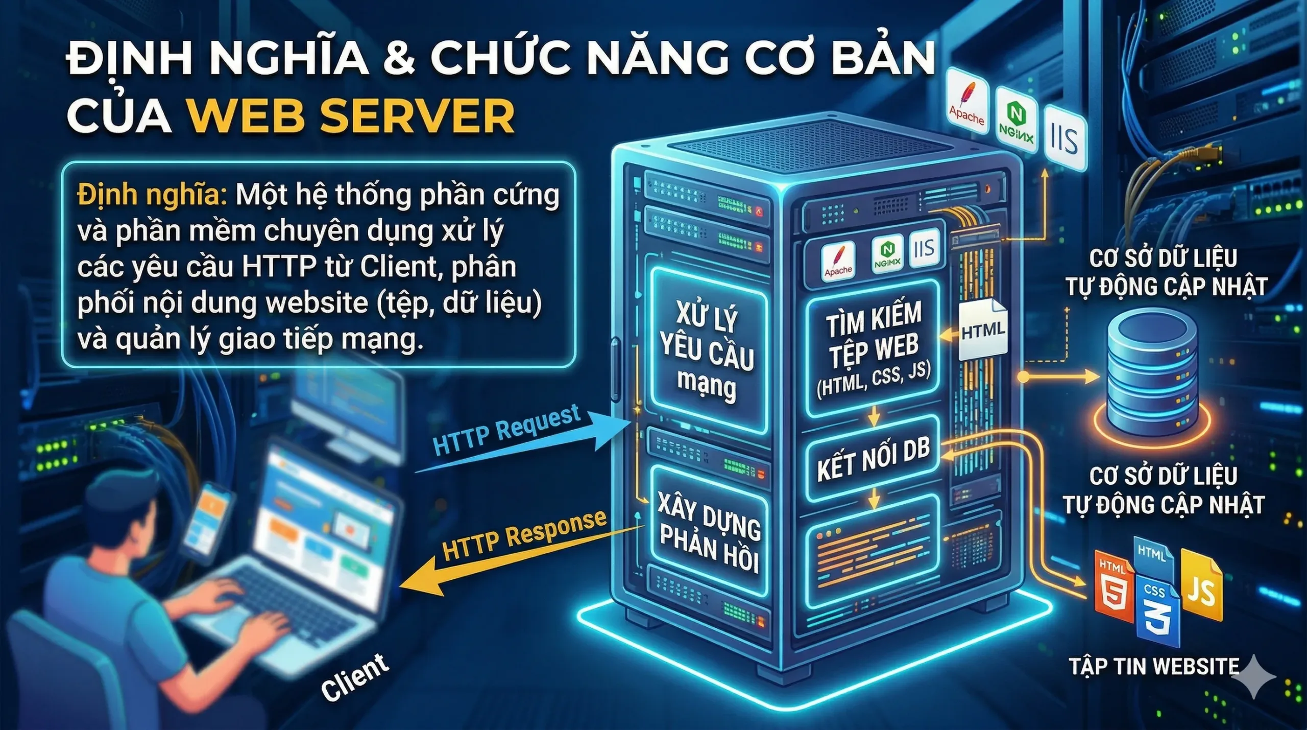 Định nghĩa và chức năng cơ bản của webserver
