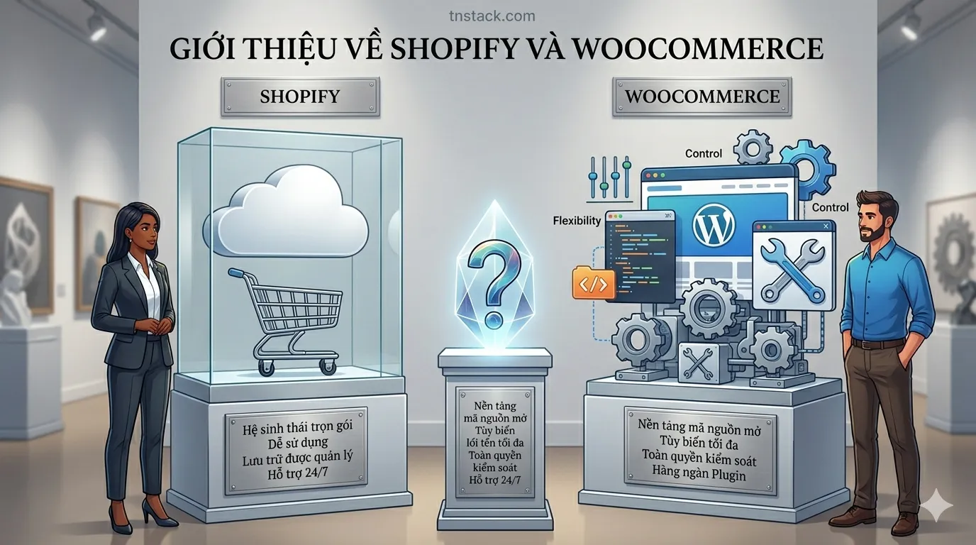 Giới thiệu về Shopify và Woocomerce - So Sánh Shopify Và WooCommerce