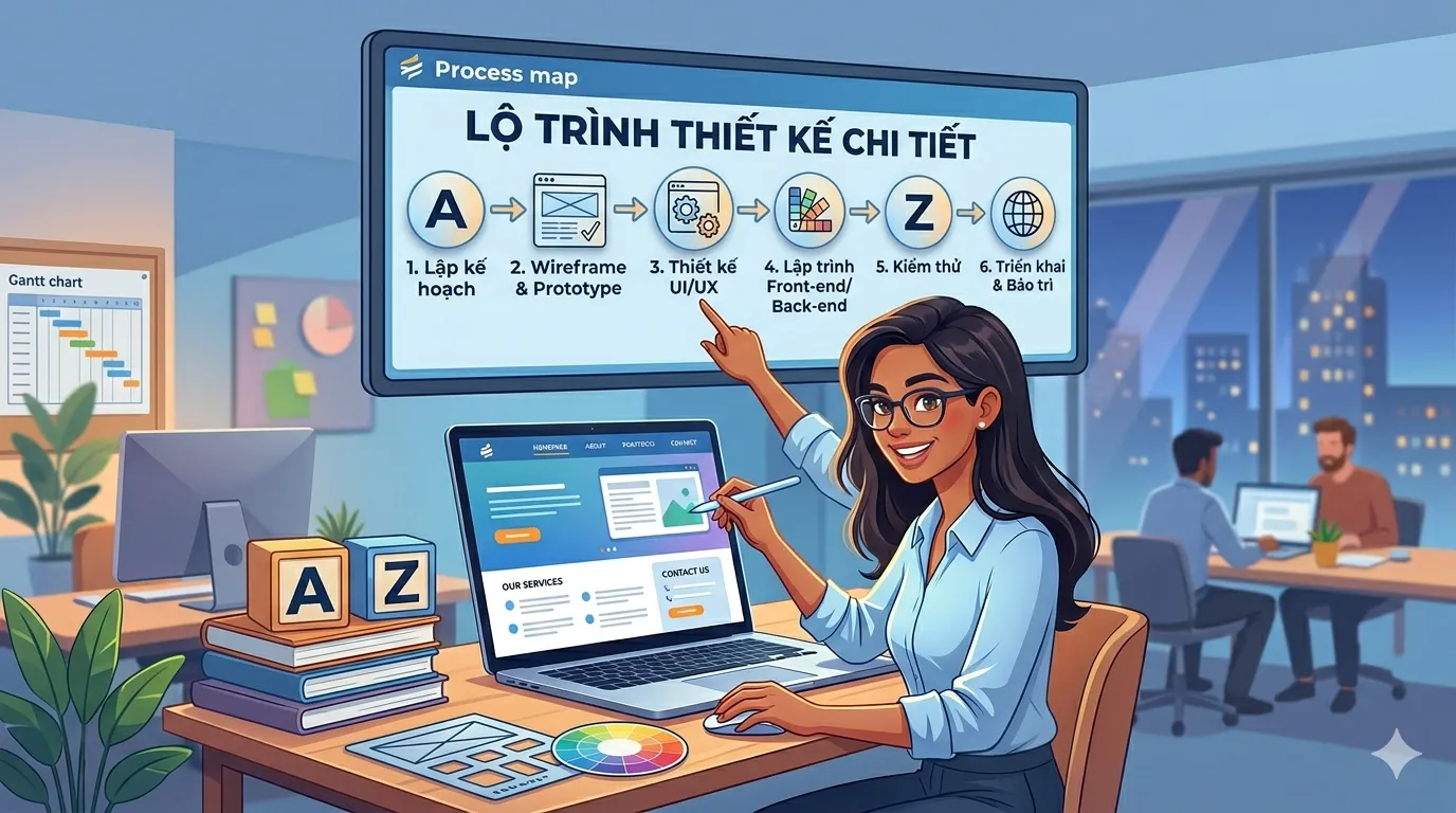 Lộ trình thiết kế website từ a tới z