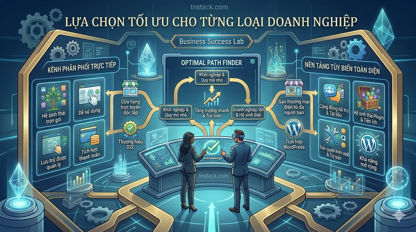 Lựa chọn tối ưu cho từng doanh nghiệp - So Sánh Shopify Và WooCommerce