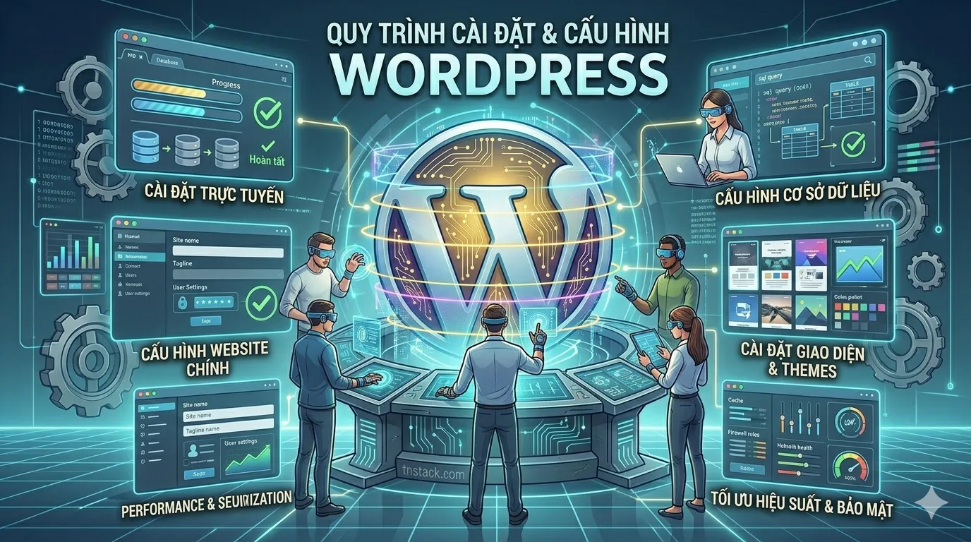 Quy Trình Cài Đặt Và Cấu Hình WordPress