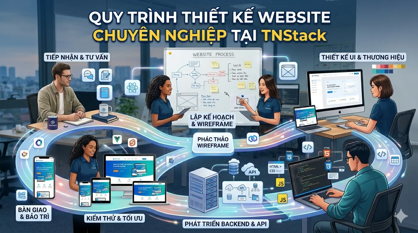 Quy trình thiết kế website chuyên nghiệp
