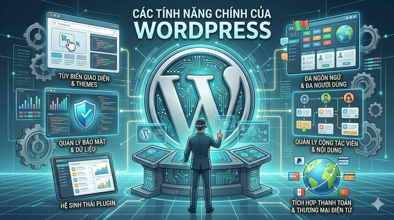 Những tính năng chính của wordpress