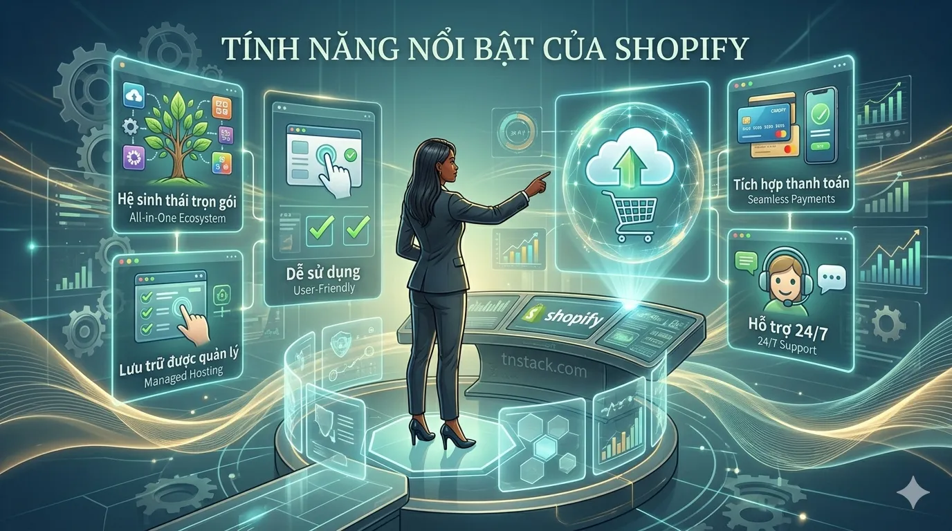 Tính năng nổi bật của Shopify