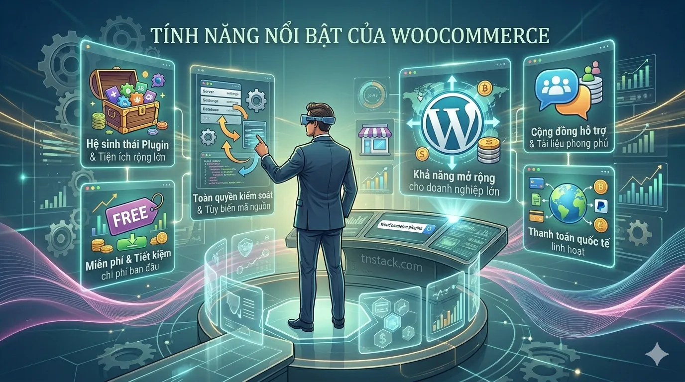 Tính năng nổi bật của woocomerce