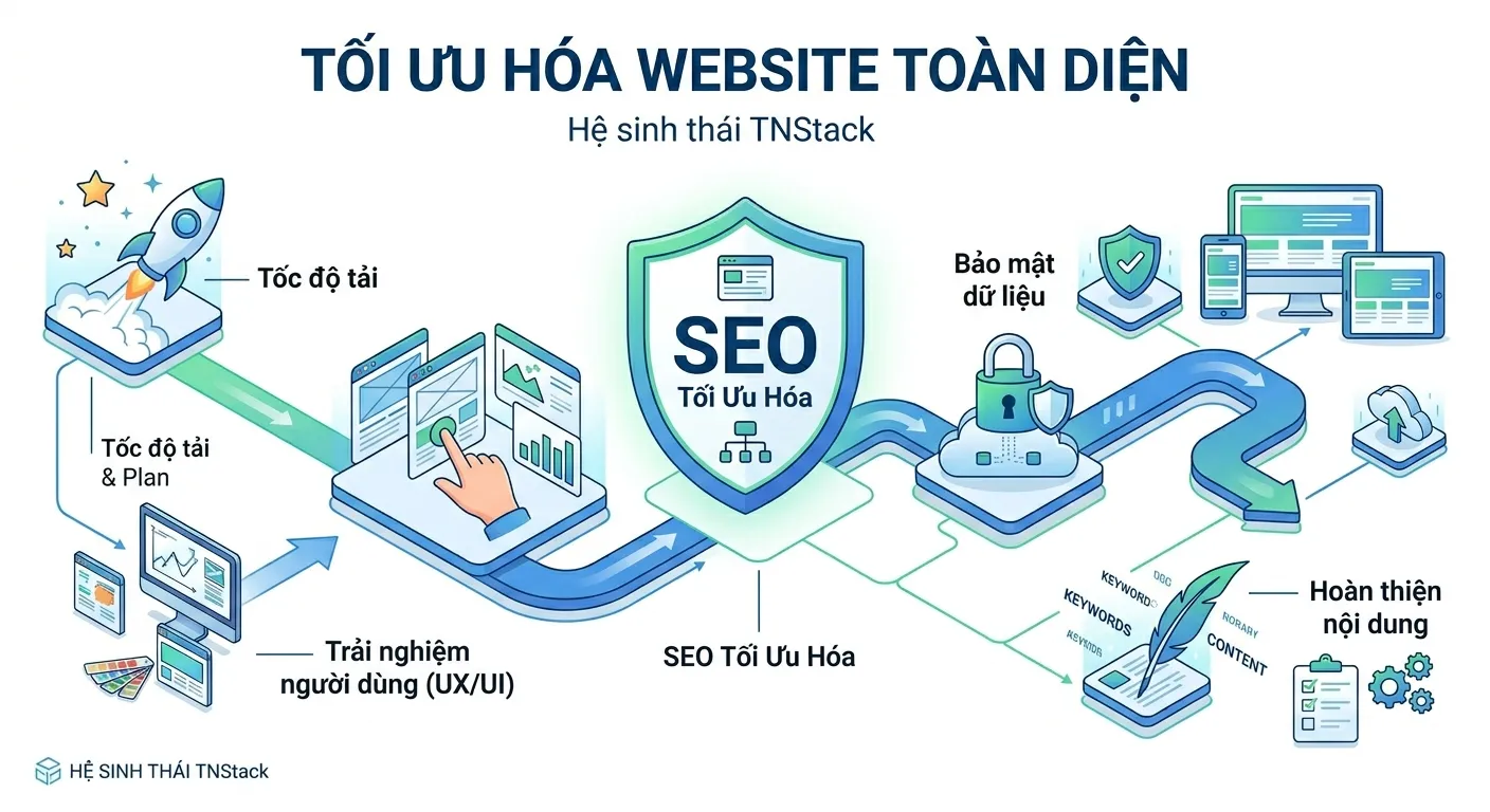 Tối ưu hóa website - thiết kế website từ a tới z