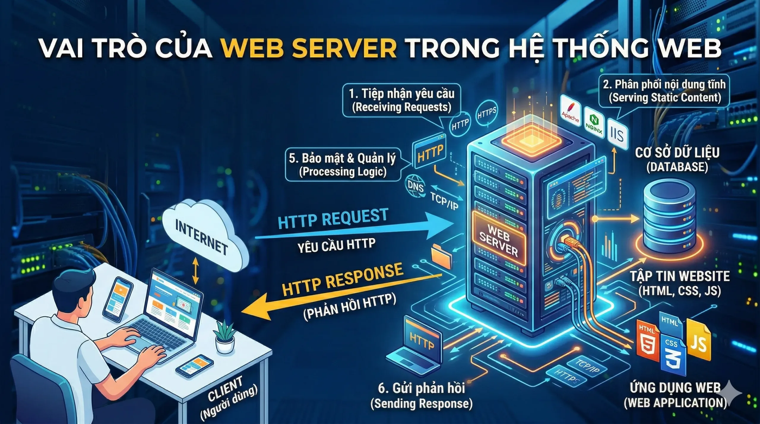 Vai trò của webserver trong hệ thông