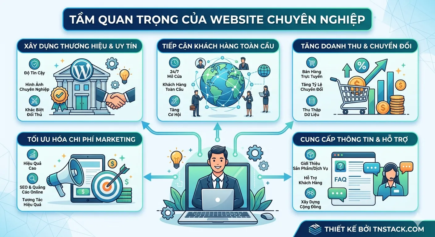 Tầm quan trọng của một website chuyên nghiệp