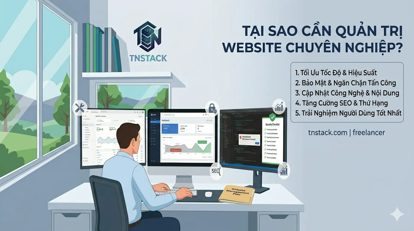 Dịch vụ quản trị Website chuyên nghiệp 2 Tại sao cần quản trị website
