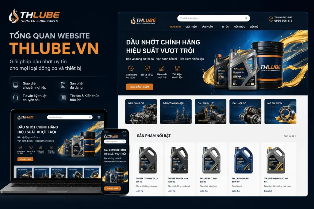Website doanh nghiệp thlube.vn