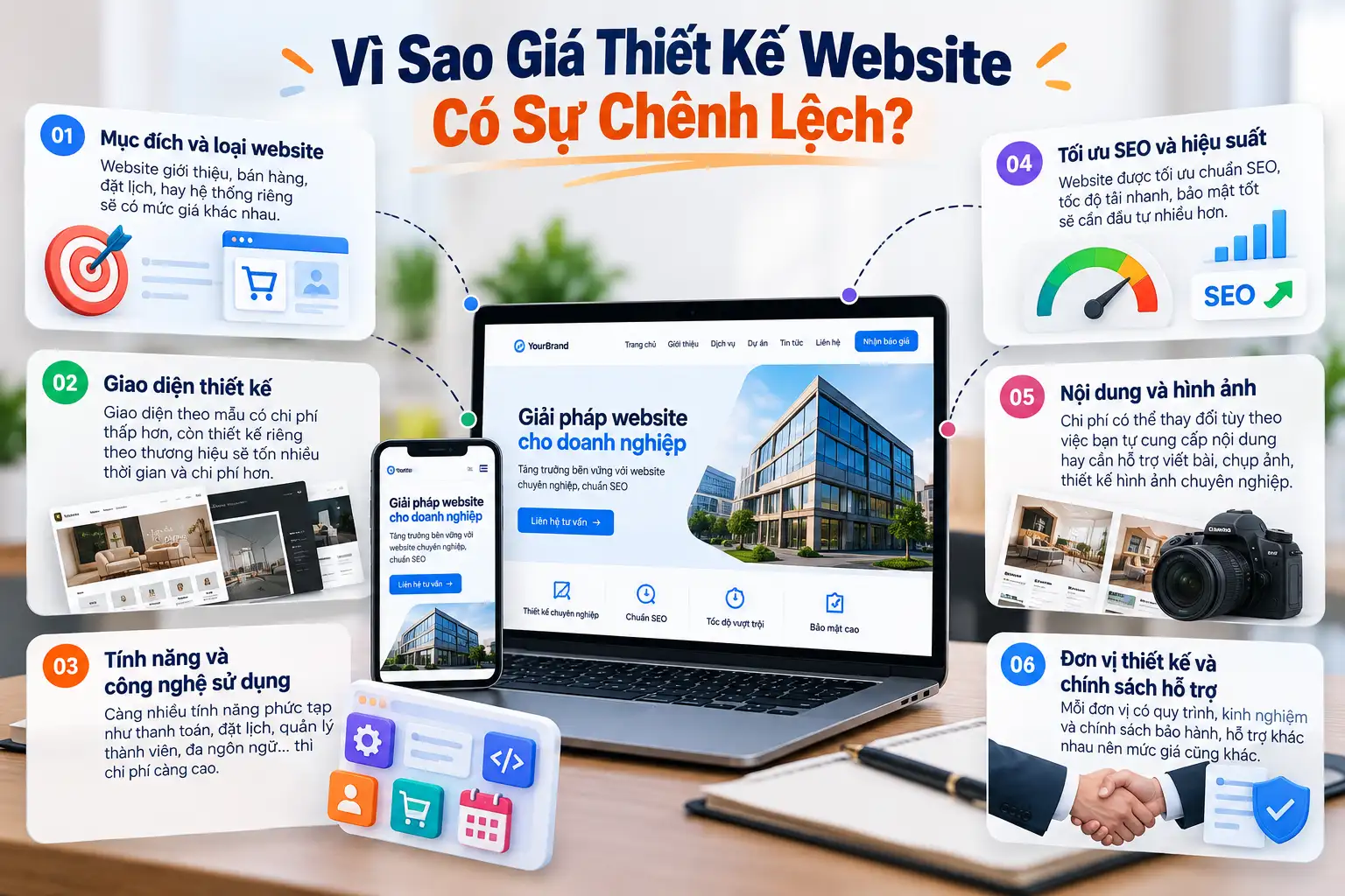 Chi Phí Thiết Kế Website – Cập Nhật Bảng Giá Chi Tiết Mới Nhất 1 Vì sao giá thiết kế website có sự chênh lệch